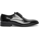 Schwarze Business FABI Derby Schuhe mit Schnürsenkel aus Leder für Herren Größe 40 