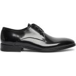 Schwarze Business FABI Derby Schuhe mit Schnürsenkel aus Leder für Herren Größe 43 