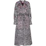 Silberne Bestickte Fabienne Chapot Maxi Sommerkleider mit Puffärmeln aus Baumwolle für Damen Größe XS für den für den Sommer 