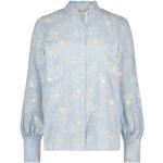 Blaue Blumenmuster Fabienne Chapot Festliche Blusen aus Baumwolle für Damen Größe S 