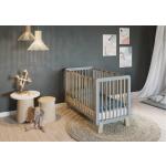 Beige Moderne Babyzimmermöbel aus Kiefer höhenverstellbar 60x120 
