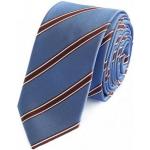 schmalen Streifen Fabio Farini 6 cm Krawatte in rot mit blauen und weißen 