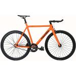 FabricBike Light - Fixed Gear Fahrrad, Single Speed Fixie Starre Nabe, Aluminium Rahmen und Gabel, Räder 28", 4 Farben, 3 Größen, 9.45 kg (Größe M) (L-58cm, Light Army Orange)