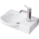 Weiße Fackelmann Handwaschbecken & Gäste-WC-Waschtische aus Keramik 