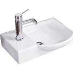 Weiße Fackelmann Handwaschbecken & Gäste-WC-Waschtische aus Keramik 