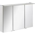 Weiße Fackelmann Spiegelschränke matt aus Glas doppelseitig Breite 100-150cm, Höhe 50-100cm, Tiefe 0-50cm 