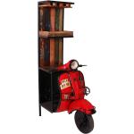 Rote Industrial Möbel Exclusive Bartheken Lackierte aus Massivholz Breite 0-50cm, Höhe 150-200cm, Tiefe 50-100cm 