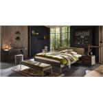 Hellbraune Vintage Hasena Factory-Line Betten aus Massivholz 100x200 