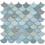 Blaue Mosaik Wandfliesen aus Keramik 