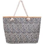 Faera Strandtasche Leoparden-Muster XXL Shopper Be