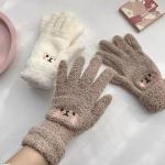 Pinke Fingerlose Handschuhe & Halbfinger-Handschuhe aus Wolle für Damen für den für den Herbst 