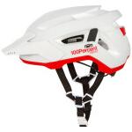 Weiße 100% MTB-Helme mit Visier 