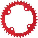 Keenso Fahrradkettenring, Kettenblatt, Fahrrad-Reparaturteile aus Aluminiumlegierung, Mountainbike, 32/34/36/38T BCD 104 (38T-Rot)