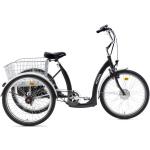 Fahrrad Popal E Luxe driewieler 24 Zoll 43 cm Unisex 7G Rollerbrakes Schwarz