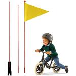 Fahrrad Sicherheitsfahne, Fahrradfahnen Mit Stange,Verstellbare Wimpelstange Reflektierend Kinderfahrradfahne Sicherheitswimpel Für Kinder Und Erwachsene
