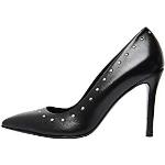Schwarze Faina High Heels & Stiletto-Pumps mit Nieten aus Leder für Damen Größe 40 