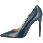 Marineblaue Faina Spitze High Heels & Stiletto-Pumps aus Leder für Damen Größe 40 