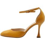 Orange Elegante Faina High Heels & Stiletto-Pumps mit Riemchen aus Leder für Damen Größe 38 