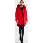 Rote Faina Kapuzenmäntel enganliegend für Damen Größe XL für den für den Winter 
