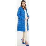 Reduzierte Blaue Gesteppte Faina Maxi Stehkragen Kapuzenmäntel mit Kapuze für Damen Größe XS für den für den Winter 