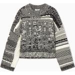 Schwarze Fair-Isle COS Nachhaltige Kaschmir-Pullover aus Wolle für Damen Größe L für den für den Herbst 