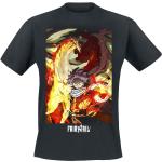 Schwarze Fairy Tail Rundhals-Ausschnitt T-Shirts für Herren Größe XL 