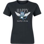 Schwarze Fairy Tail Rundhals-Ausschnitt T-Shirts für Damen Größe XL 