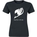 Schwarze Fairy Tail Rundhals-Ausschnitt T-Shirts für Damen Größe L 