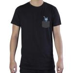 Schwarze Kurzärmelige Fairy Tail T-Shirts aus Baumwolle für Damen Größe XS 
