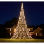 Fairybell LED-Weihnachtsbaum im Fahnenmast für den Außenbereich - 10 Meter - 8000 Warmweiße LEDs - Geeignet für vorhandene Fahnenmasten