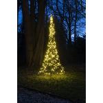Fairybell LED-Weihnachtsbaum für draussen - 4 Meter - 400 LEDs - Weihnachtsbaum inklusive Mast - Warmweiss