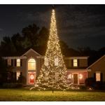 Fairybell LED-Weihnachtsbaum für draussen - 7 Meter - 1500 LEDs - im Fahnenmast - Warmweiss - Geeignet für vorhandene