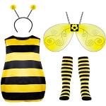 Gelbe Gestreifte Bienenkostüme für Herren Größe M 
