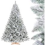 Weiße 220 cm Künstliche Weihnachtsbäume klappbar 