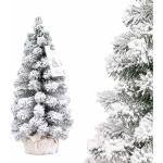 Weiße 50 cm Künstliche Weihnachtsbäume aus Holz 