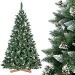 Reduzierte Weiße 220 cm Künstliche Weihnachtsbäume aus Kiefer klappbar 