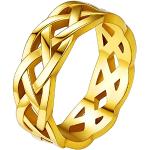 Nickelfreie Goldene Edelstahlringe aus Gold für Kinder zur Hochzeit 