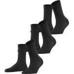 FALKE Cotton Touch Socken, 3er-Pack, für Damen, schwarz, 39-42