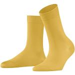 Reduzierte Gelbe Unifarbene Business Falke Cotton Touch Sommermode für Damen Größe 37 für den für den Sommer 