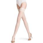 Reduzierte Champagnerfarbene Unifarbene Business Falke Seidenglatt Ballerina-Socken durchsichtig für Damen Größe M für die Braut 