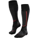 Reduzierte Schwarze Falke Thermo-Socken aus Wolle für Damen Größe 41 für den für den Winter 