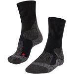 Reduzierte Schwarze Falke Thermo-Socken aus Wolle für Damen Größe 35 