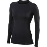 Schwarze Langärmelige Langarm-Unterhemden für Damen Größe XL für den für den Herbst 