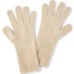 Beige Falke Strick-Handschuhe aus Jersey für Damen Einheitsgröße 
