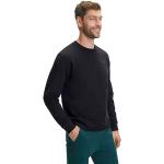 Schwarze Business Langärmelige Falke Rundhals-Ausschnitt Herrensweatshirts Größe 3 XL 