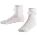 FALKE Romantic Lace Socken, Spitze, für Mädchen, weiß, 23-26