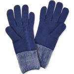 Dunkelblaue Falke Strick-Handschuhe aus Jersey für Damen Größe XS für den für den Winter 