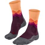Mauvefarbene Falke Thermo-Socken für Damen Größe 35 