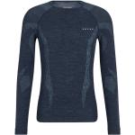 Reduzierte Blaue Langärmelige Falke Langarm-Unterhemden aus Polyamid für Herren Größe S für den für den Winter 