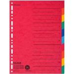 Rote Falken Kartonregister & Papierregister DIN A4 aus Pappe 5-teilig 
